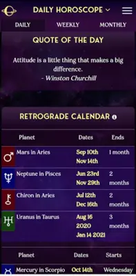 AstroMatrix Birth Horoscopes android App screenshot 2